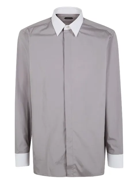TOM FORD cotton shirt Grey HLVA03CGS62