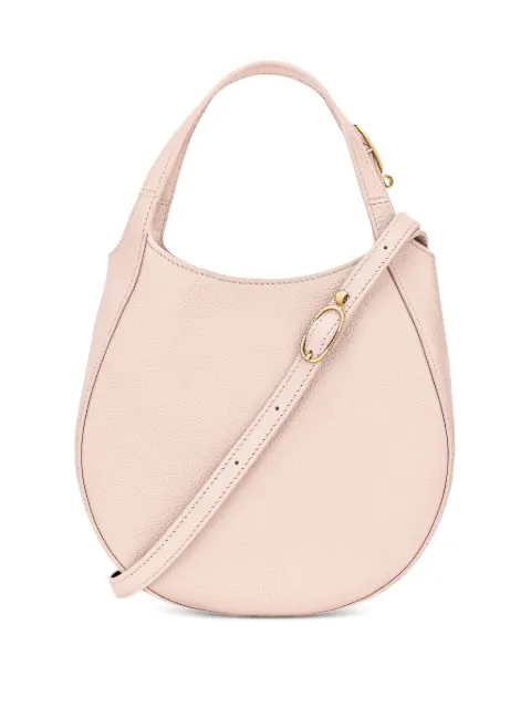 Longchamp small Le Foulonné grained-leather tote bag Neutrals 10328021407