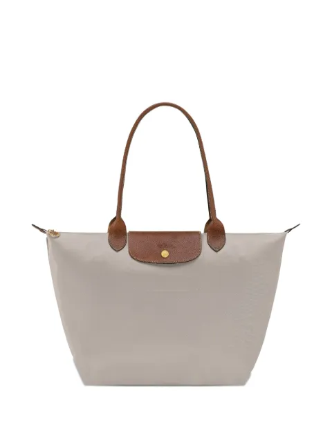 Longchamp L Le Pliage top-handle pebble tote bag Neutrals L1899089349