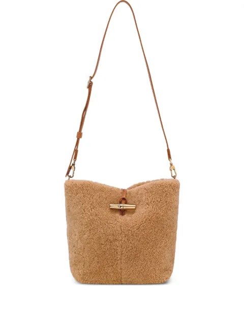 Longchamp small Le Roseau bucket bag Neutrals 10359HIZ226