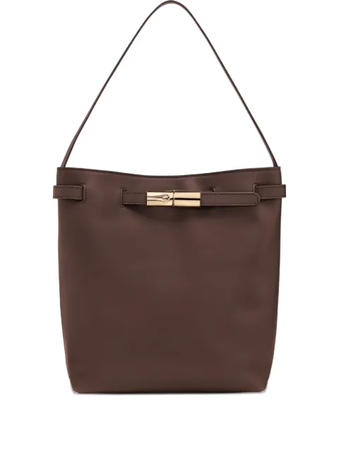 Longchamp small Le Roseau tote bag Brown 10352HIU002