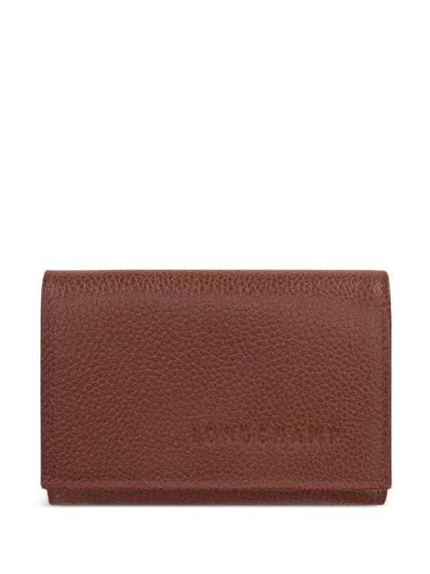 Longchamp Le Foulonné compact wallet Brown 30058021M02