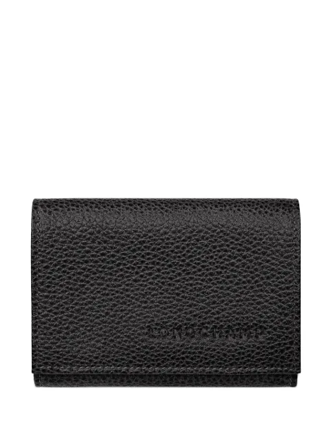 Longchamp Le Foulonné compact wallet Black 30058021001