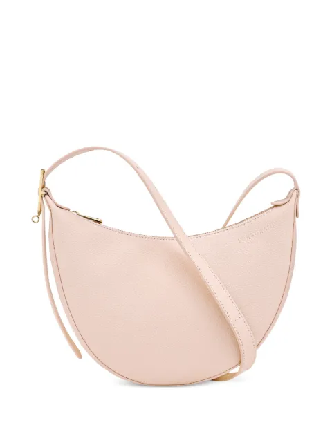 Longchamp small Le Foulonné grained-leather cross body bag Pink 10337021407