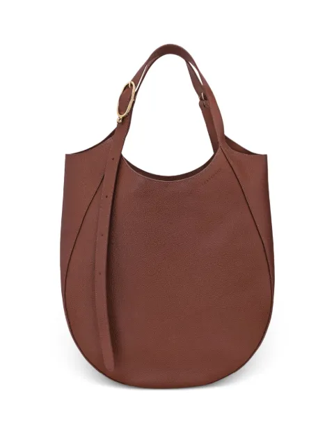 Longchamp Le Foulonné XL grained-leather tote bag Brown 10331021M02