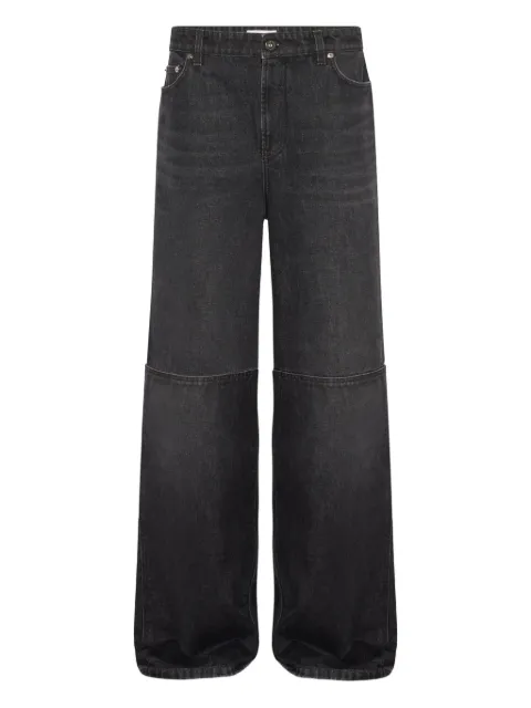 Jean Paul Gaultier cut-out-detail cotton jeans Black 2504UTR043D016