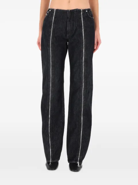 Jean Paul Gaultier zipped cotton jeans Black TR041