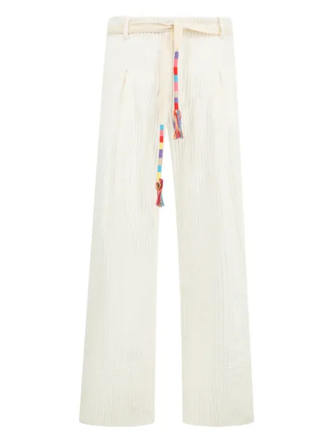 Mira Mikati cord-belt wide-leg trousers Neutrals TRS043A