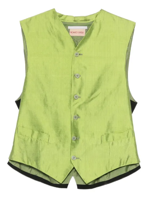 Romeo Gigli Pre-Owned 1990s buttoned vest Green RG280RK