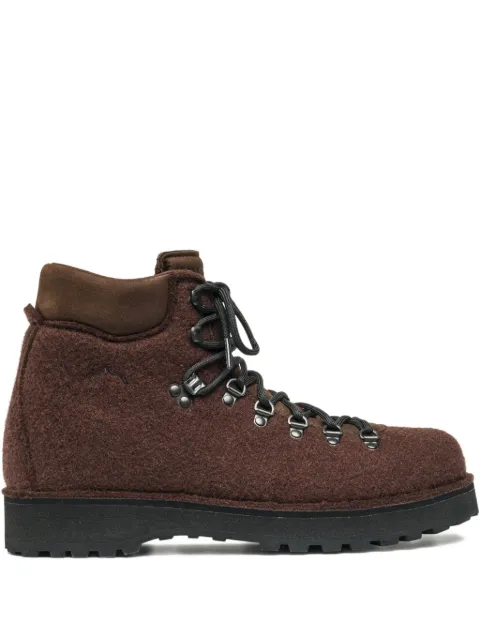 Diemme felt lace-up boots Brown DC25FWRVMI04F016MOG