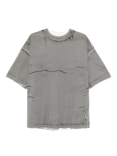 Paura Costa distressed T-shirt Grey 14DP10060110090