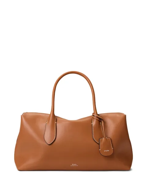 Polo Ralph Lauren logo-print tote bag Brown 428977211001