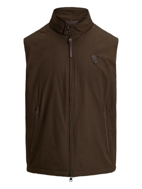 Polo Ralph Lauren Abottson logo-patch gilet Brown 710967735004