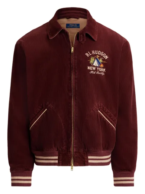 Polo Ralph Lauren embroidered bomber jacket Red 710P02027001