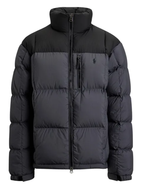 Polo Ralph Lauren logo-embroidered padded jacket Grey 710P02025004