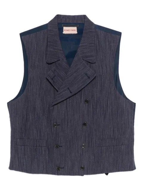 Romeo Gigli Pre-Owned 1990s double-breasted vest Blue RG280RH