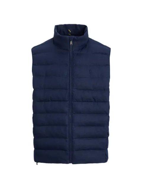 Polo Ralph Lauren quilted linen gilet Blue 710P01997003