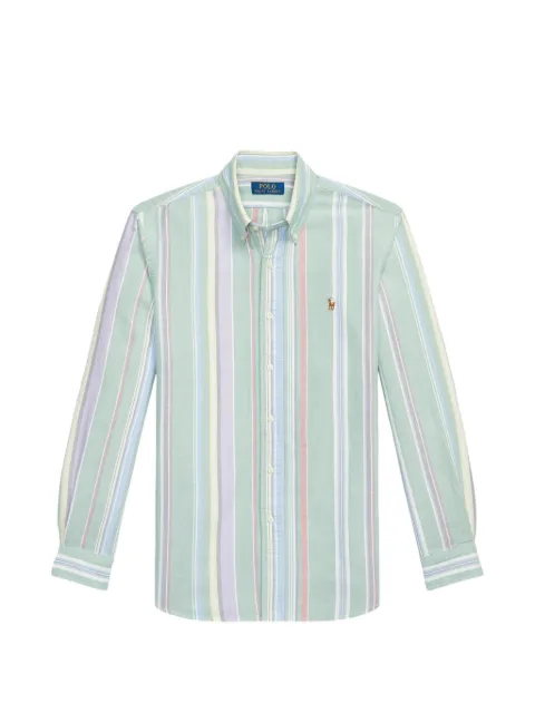 Polo Ralph Lauren striped long-sleeve shirt Green 710928921002