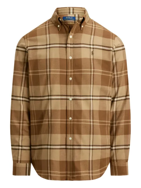 Polo Ralph Lauren brushed twill long-sleeve shirt Brown 710P07184003