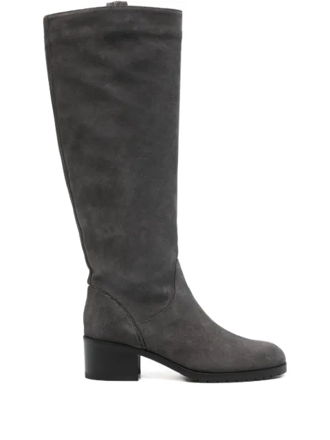 Doucal's suede 50mm block-heel boots Grey DD8830ROXAPM790NN03