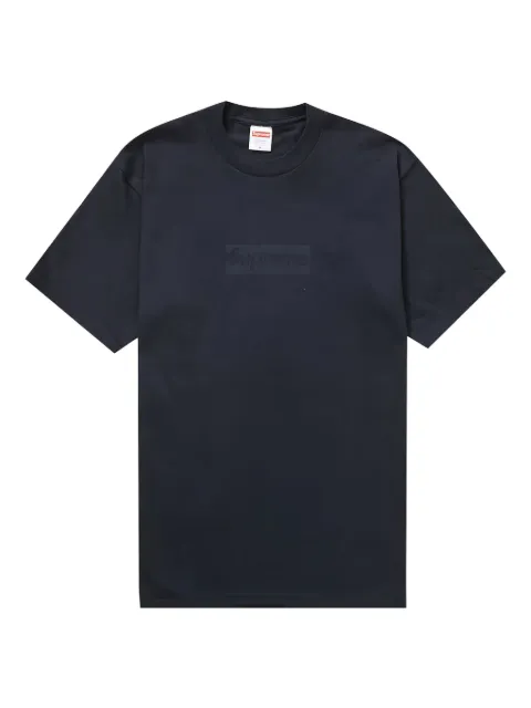 Supreme logo-detail cotton T-shirt Blue SUPTNLBXTSHRTNVY001