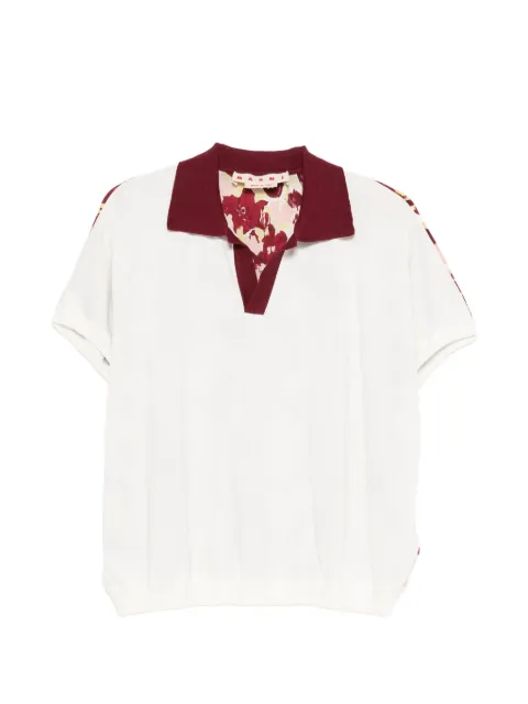 Marni floral-print T-shirt White POMD0066EQUFC551