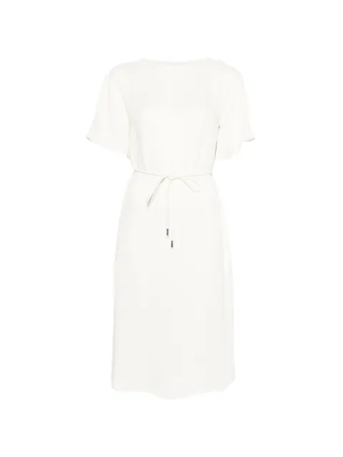 Herno tie-waist midi dress Neutrals AB000073D12869