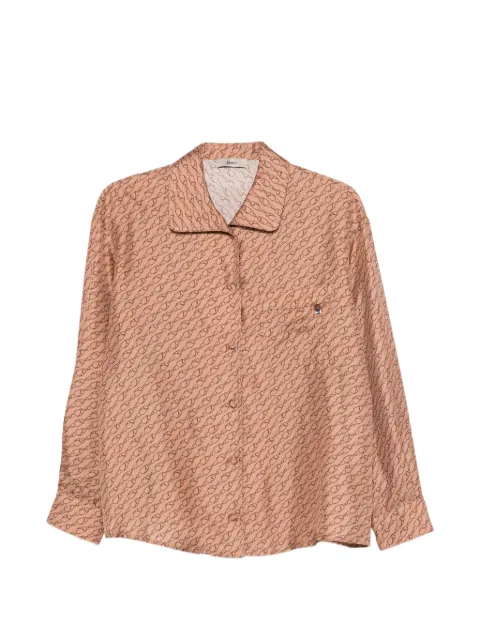 Herno patterned collared shirt Brown CM000041D16009P