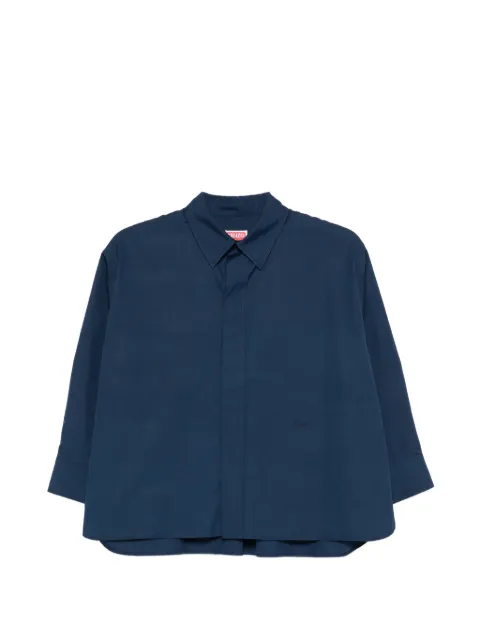 Kenzo collared cotton shirt Blue FG52CH2809LF