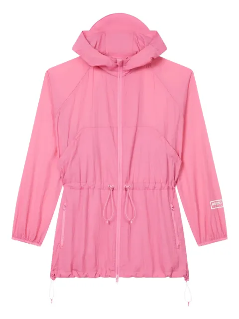 Kenzo windbreaker drawstring hooded jacket Pink FF62OU1289NH