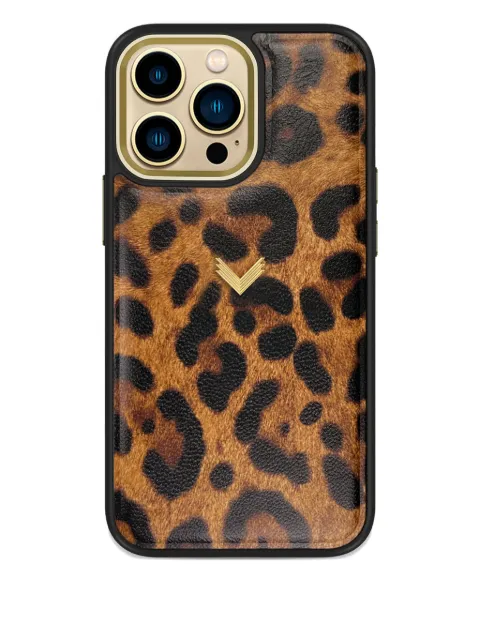 VELANTE Panthere iPhone 15 Pro Max phone case Brown 01PNCRGAI15PMGPANTHERE