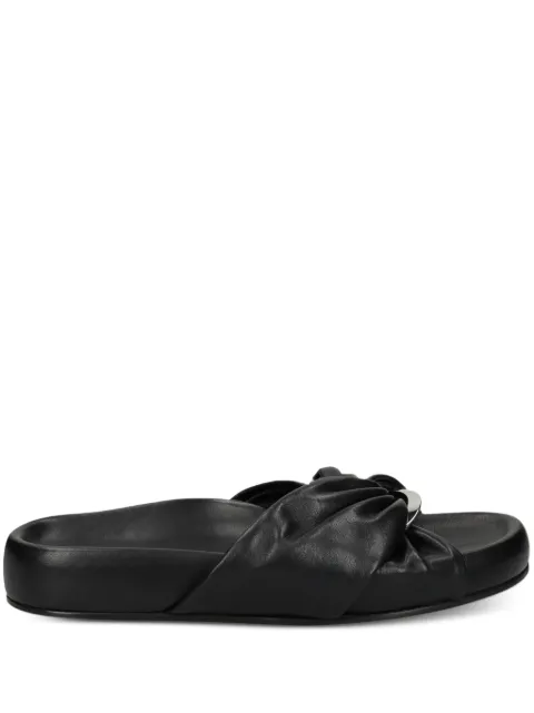 Kennel & Schmenger knotted-detail flat sandals Black 5196240