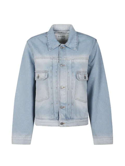 Victoria Beckham logo-patch denim jacket Blue 1126DJK007017A