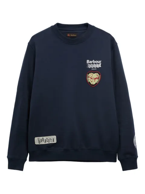 Barbour appliqué-detail sweatshirt Blue MOL0719NY91