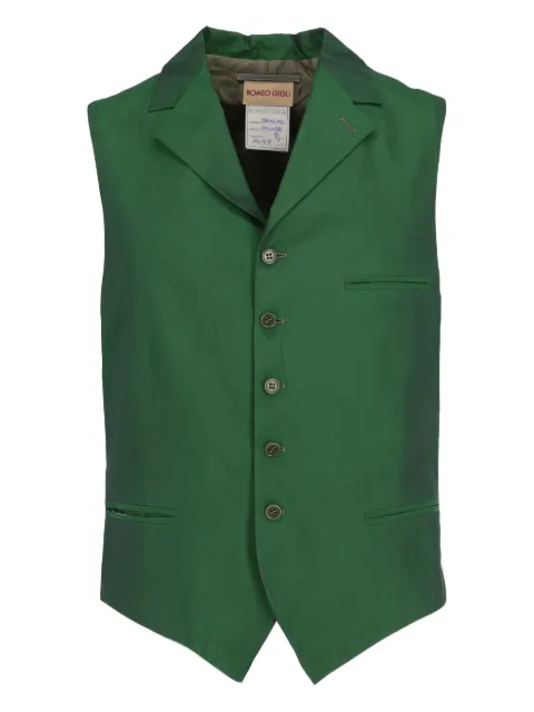 Romeo Gigli Pre-Owned 1997 single-breasted waistcoat Green RG280RF