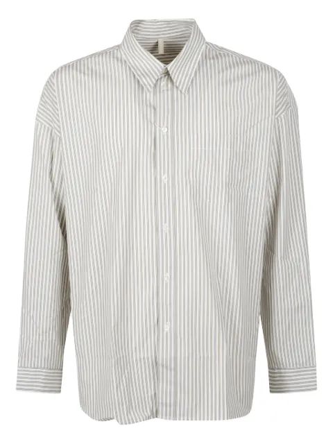 Sunflower striped cotton shirt White 1285OFFWHITE