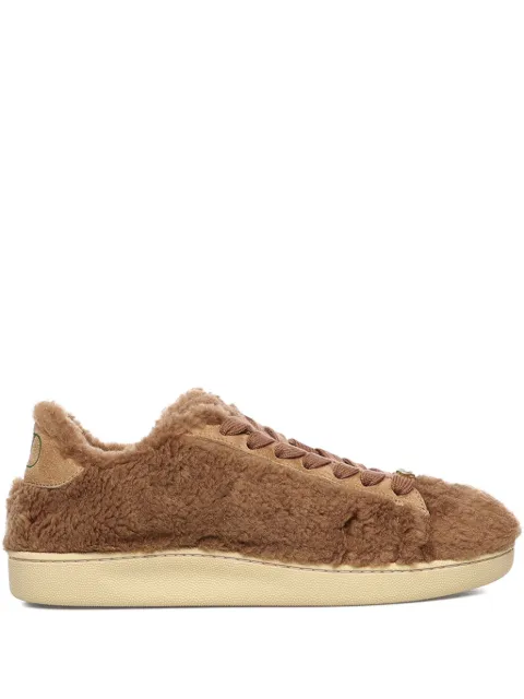 Valentino Garavani Royco shearling-effect logo sneakers Brown WS0LX9XXD