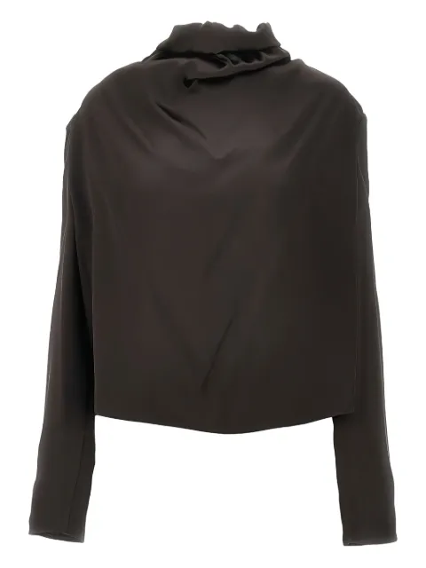 ARMARIUM ruffled blouse Brown ARMTMT036V012026
