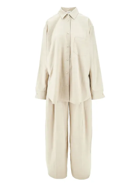 THE ANDAMANE Wandela pocket trousers set Neutrals T186469ATNP246108