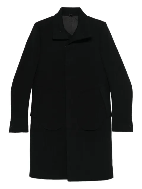 Deepti button-fastening coat Black C204