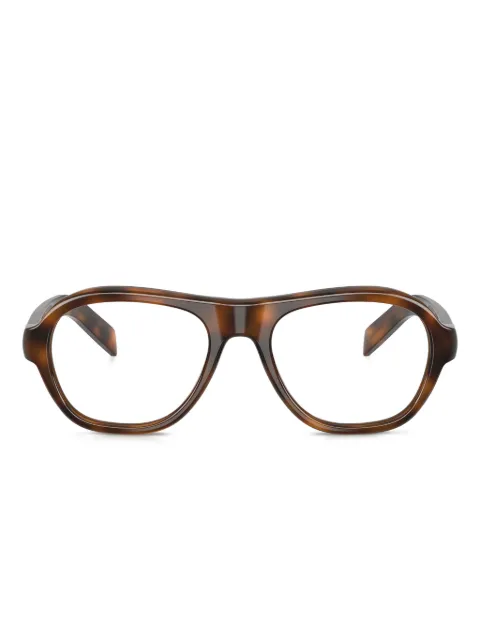 Prada Eyewear round-frame tortoiseshell glasses Brown PRC12V20D1O1