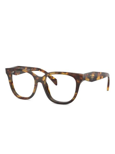 Prada Eyewear tortoiseshell-effect square-frame glasses Brown PRC11V14L1O1