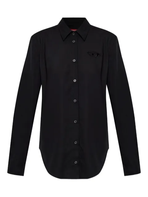 Diesel C-Ronor logo-embroidered shirt Black A200650EPCL