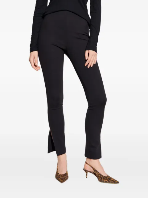 ANINE BING Kylie split-cuffs trousers Black A0311356BLK26