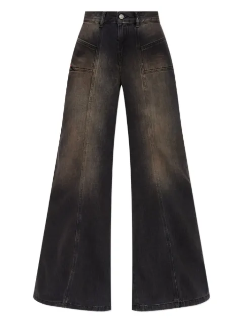 Diesel D-Akii flare jeans Black A12808068TX