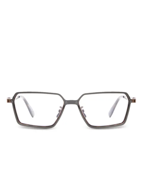 Kuboraum H15 geometric-frame glasses Silver H15