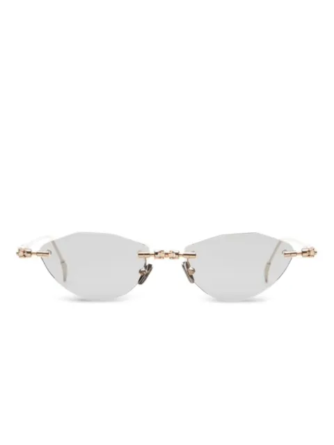 Kuboraum rimless sunglasses Gold H64