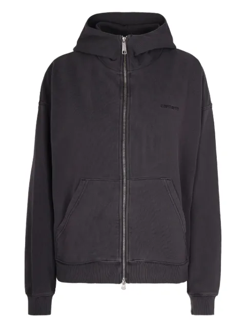 Carhartt WIP zip hooded knitwear Grey I03552587GD