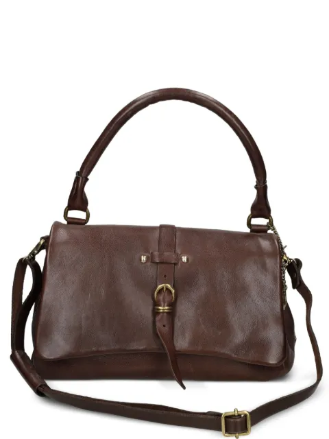 A.S.98 buckle-fastening leather shoulder bag Brown 200787