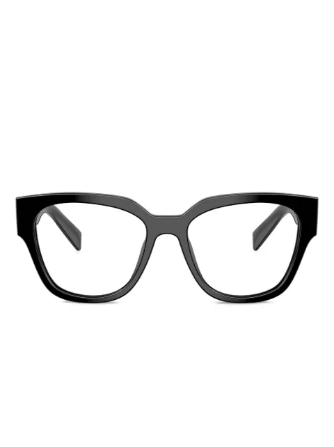 Prada Eyewear round cat-eye glasses Black PRC06V